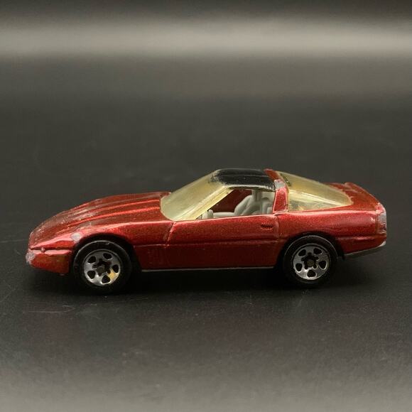 Hot Wheels Other - Vintage 1982 Hot Wheels 80’s Corvette Die Cast Maroon Toy Car